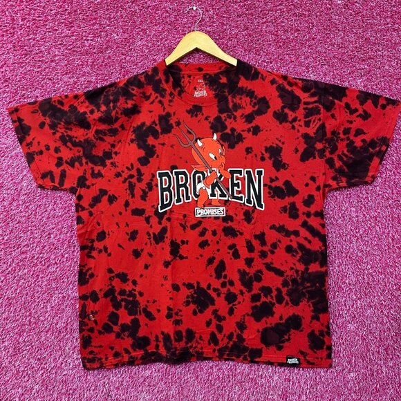 Broken Promises x Hot Stuff Little Devil Tie-Dye T-Shirt 2XL - Picture 1 of 4